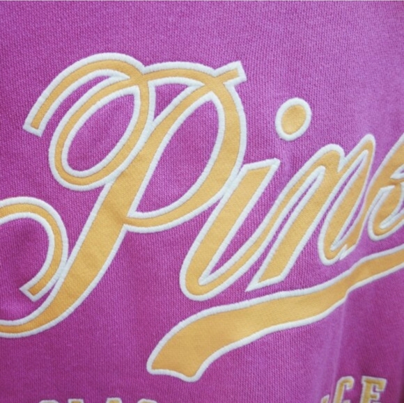 VS Pink Ivy Fleece Campus Sweatpants Outfit Limited Edition Pink Gossip (M) NWT! - Picture 9 of 16
